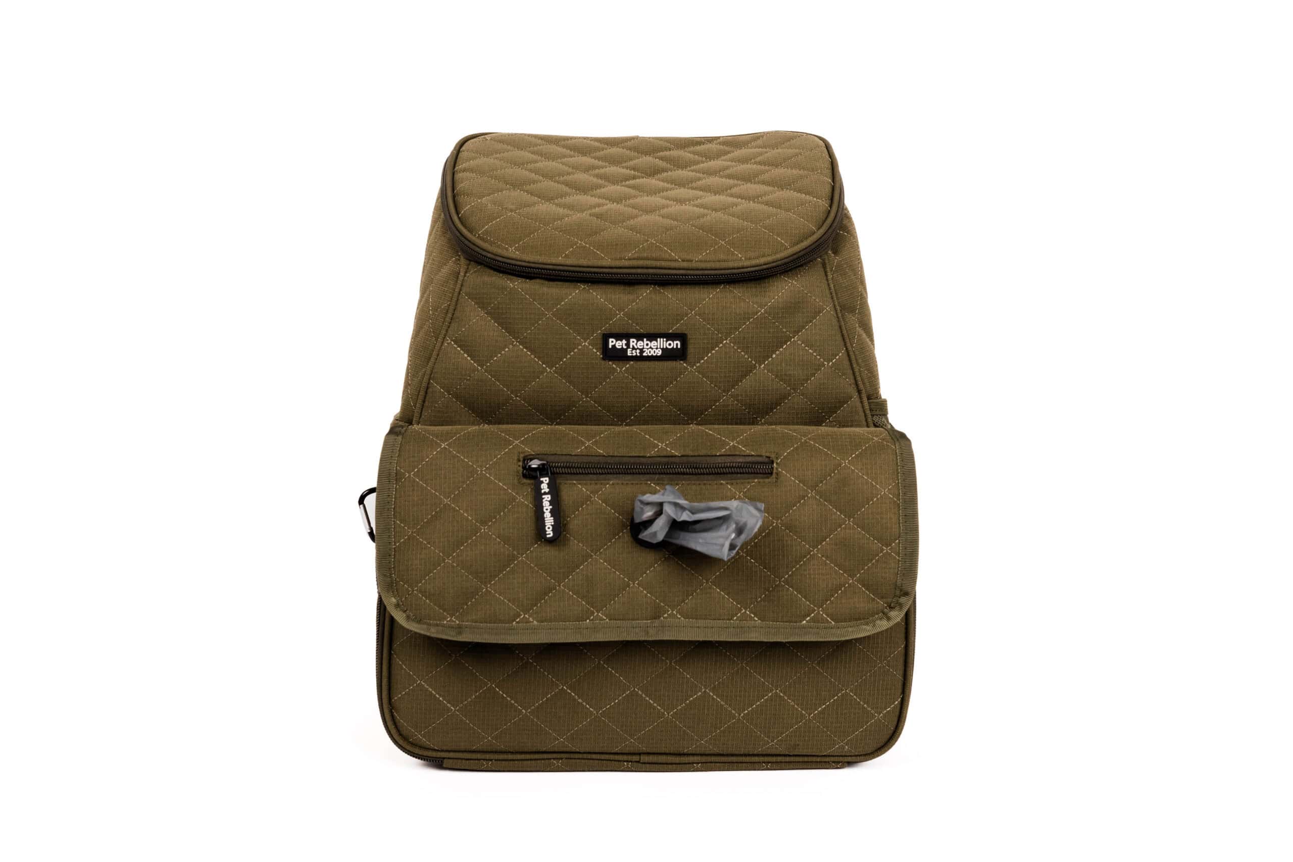 Pet Travel Bag / Backpack Set- Khaki - Image 2