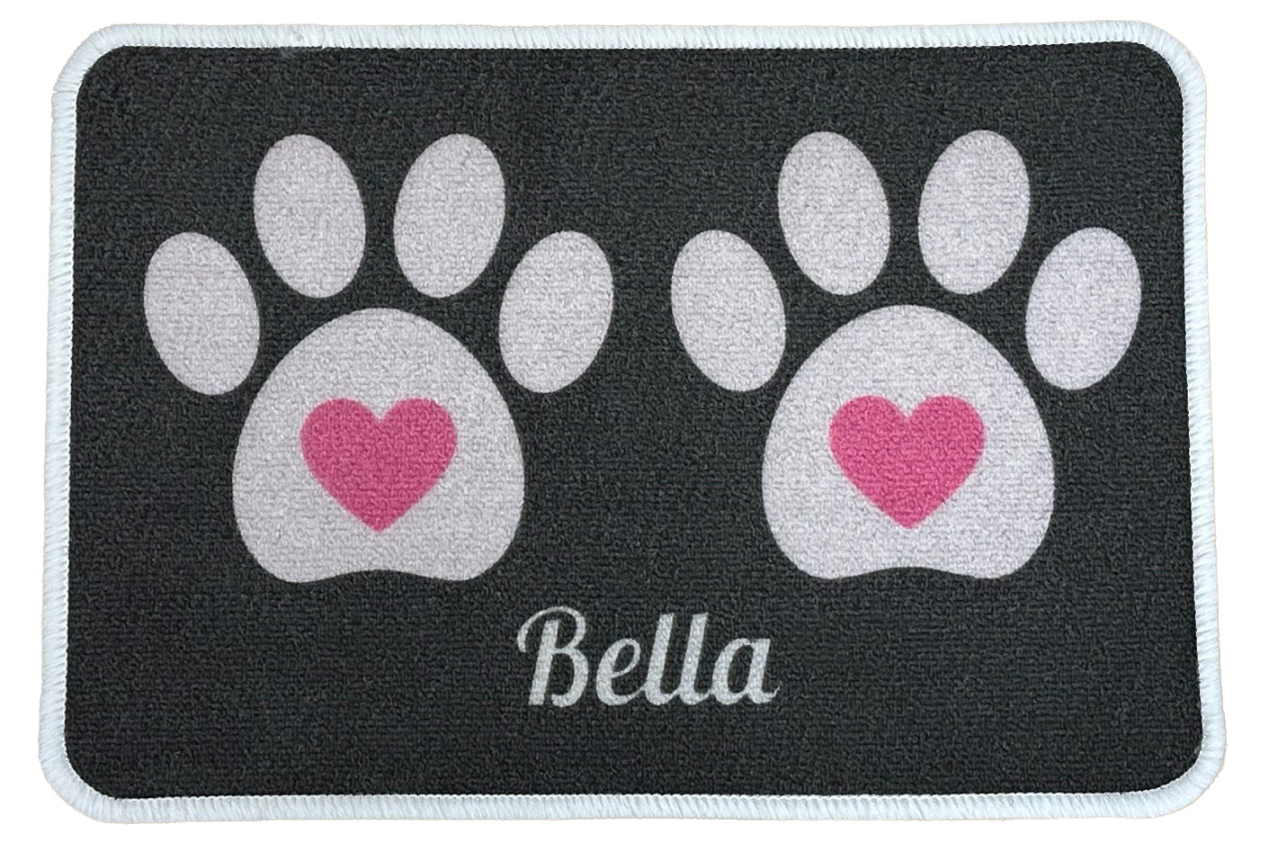 Personalised Food Mat Heart Pink - Image 2